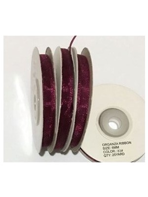 öztürk Organza (Organze) Kurdele 6MMX25METRE 1 Adet.
