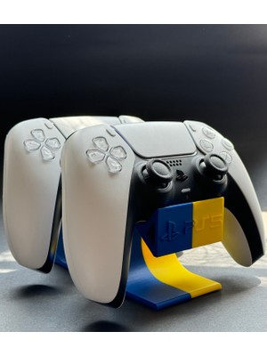 Üç Kardeş PS5 Joystick Tutucu Yedek Parça Sert Plastik Mavi Sarı Renk 2'li Set