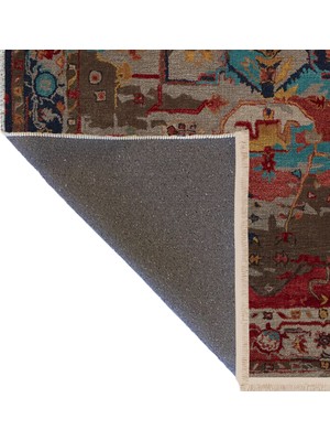 Rugs Modern Çok Renkli Soyut Geleneksel Motif Desenli Kreatif Vintage Dekoratif Halı 2979