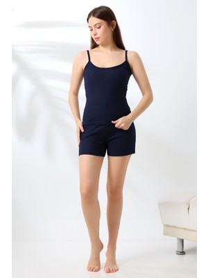 Dies Fitilli Ip Askılı Şortlu Takım 21789 Lacivert