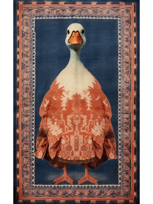 Rugs Modern Dido Koleksiyonu Sürrealist Ördek Desenli Modern Dekoratif Halı 3386