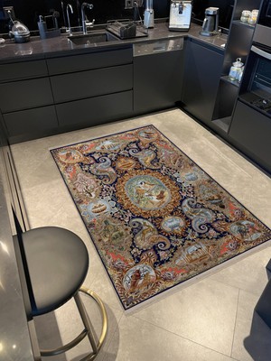 Rugs Modern Çok Renkli Geleneksel Motif Etnik Desenli Kreatif Vintage Dekoratif Halı 2588