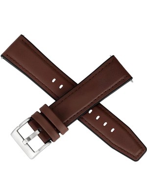 Fossil ME3105 Kahverengi Hakiki Deri Silikon Kaplama Saat Kordonu Kayışı 46MM