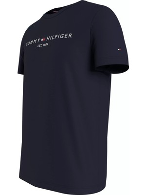 Tommy Hilfiger Erkek Im Core Tommy Logo Lacivert T-Shirt