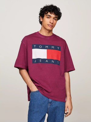 Tommy Hilfiger Erkek Tjm Ovz Bıg Flag Tee Ext T-Shirt