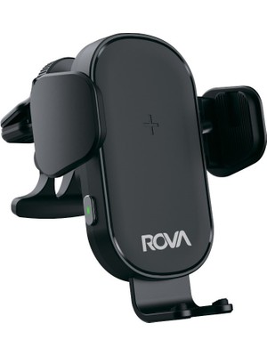 Rova WTM404 Araba Içi Manyetik Kablosuz Hızlı Şarjlı Telefon Tutucu - Kvk Teknik Servis Garantili