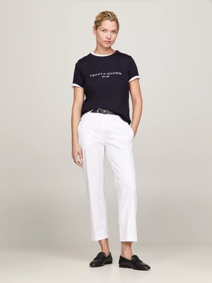 Tommy Hilfiger Kadın Regular Fit Lacivert T-Shirt