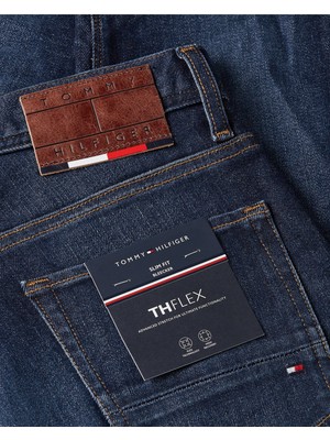 Tommy Hilfiger Erkek Slım Bleecker Pstr Benton Blue Jean Pantolon-Lacivert