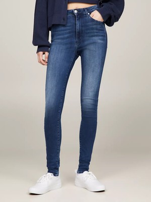 Tommy Hilfiger Kadın Sylvia Hr Super Skny Pantolon - Denim