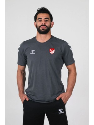 Hummel Armin Pamuklu Antrenman Tişört Antrasit Xs