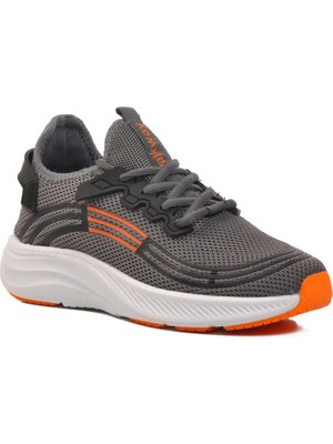 Walkway Onega Füme-Turuncu-Beyaz Fileli Unisex Spor Ayakkabı