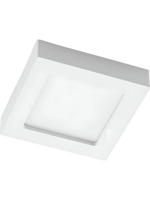 Maxled MX-1058N - 12W 4000K Ilık Beyaz | Beyaz Kasa Sıva Üstü Kare LED Panel