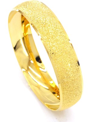 Bz Burgu Zincir Bz 22 Ayar Altın Kaplama 15MM Simli Bilezik BLZ-3012