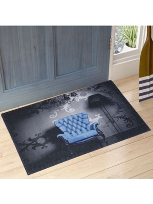 My Floor Koltuk Baskılı Çift Taraflı Kauçuk Kapı Önü Paspası