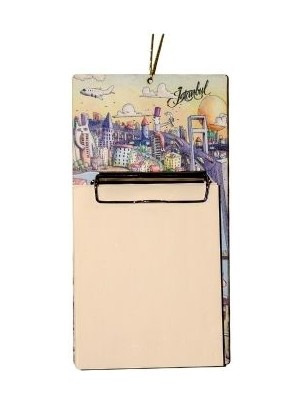 Niselen Accessorize Istanbul Temalı Notluk, Ahşap Malzeme