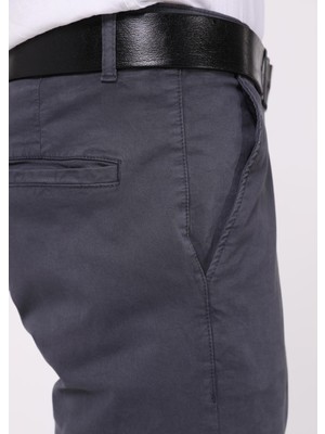 Cedy Denim Erkek Likralı Yüksek Bel Regular Fit Bol Kesim Yandan Cepli Chino Klasik Pantolon