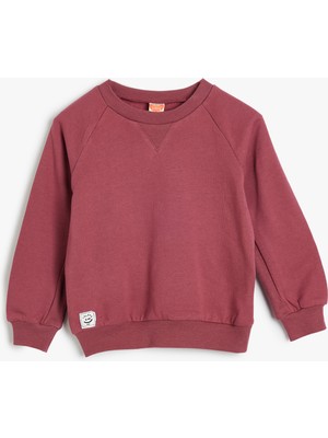 Koton Basic Sweat Uzun Kollu Şardonlu Pamuklu