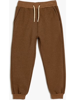 Koton Basic Jogger Eşofman Altı Beli Bağlamalı Cepli