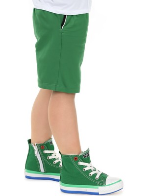 Kiko Kids Tinna Bağcıklı Erkek Çocuk Boğazlı Keten Spor Ayakkabı