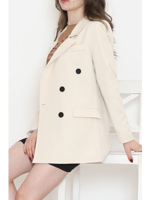 Kinoedze Blazer Ceket Bej - 80027.683.