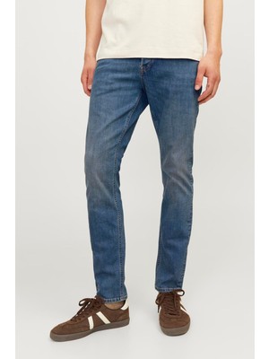 Jack & Jones Glenn Original Sq 914 Erkek Jean Dar Paça Desenli Model 34/32 Mavi Günlük Stil  12259084 12259084002