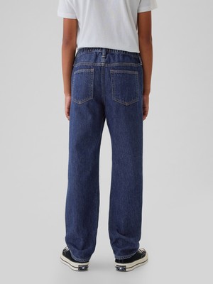 Gap Erkek Çocuk Siyah Original Straight Pull-On Jean Pantolon