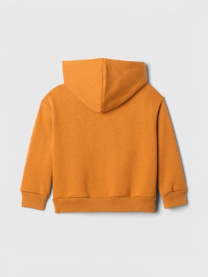 Gap Erkek Çocuk Turuncu Gap Logo Fleece Fermuarlı Sweatshirt