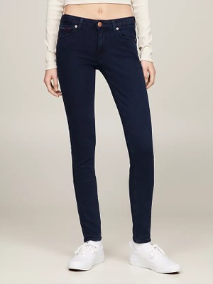 Tommy Hilfiger Kadın Sophıe Düşük Bel Skinny Fit Pantolon - Denim