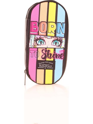 Kaukko Nature Özel Bölmeli Kalem Çantası Born Shine K2660