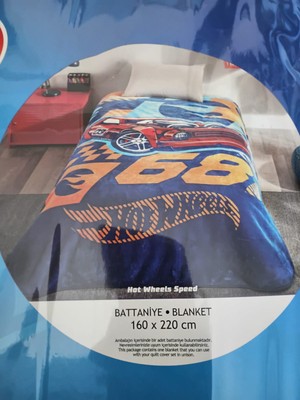 Zorlu Lisanslı Hot Wheels Battaniye Tek Kişilik