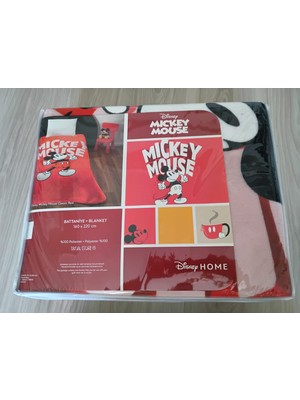 Zorlu Lisanslı Mickey Mouse Disney Battaniye Tek Kişilik