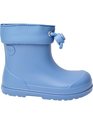 Igor W10305-047 Mavi Çocuk Bot Platform Topuklu PVC Bağcıksız Rahat Kullanım