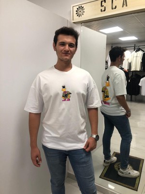 Sca Unisex Beyaz Daffy Baskılı T-Shirt