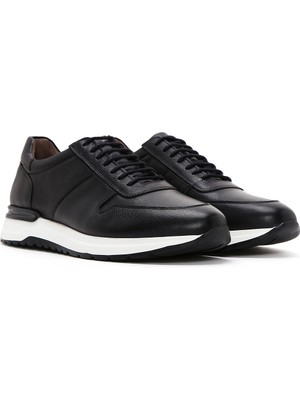 Derimod Erkek Siyah Bağcıklı Casual Sneaker 24WFD670818