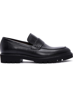 Derimod Erkek Siyah Casual Loafer 24WFD602018