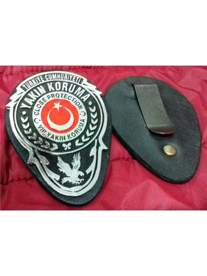 Mükemmel,yakın Koruma Kemer Rozeti V Rozetli Cüzdanı Al.sivile Satılmaz.