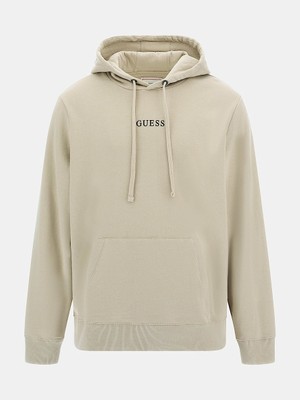 Guess Erkek Logolu Kapüşonlu Sweatshirt-Tarçın