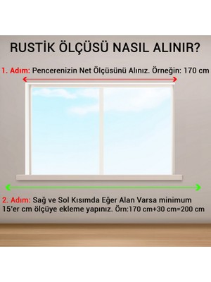 Freshh Çift Raylı Ahşap Rustik Perde Askısı - 300 cm