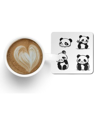 Fizello Cute Panda Bardak Altlığı