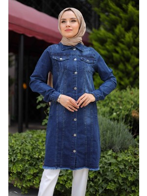 Pamuk Butik Kadın Altı Püsküllü Kot Ceket