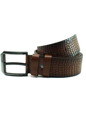 Mentor Regalo Deri Kemer Kahve Spor Desenli 81062
