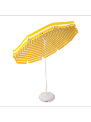 M3 Decorium Katlanır Kaideli Bidonlu 200C Plaj Balkon Kamp Bahçe Kumsal Sahil Teras Kafe Bar Şemsiyesi Gölgeliği