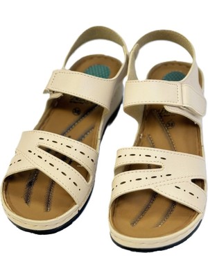 KAFKASLAR AYAKKABI Kafkaslar Anne Model Günlük Yumuşak Ortopedik Kadın Sandalet