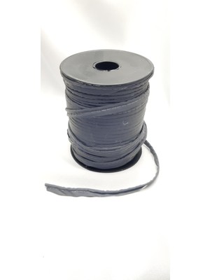 Be Beauty 1,0 cm Genişliğinde Gri Renk Dikilebilen Polyester Ara İpli Biye Reflektör Şerit