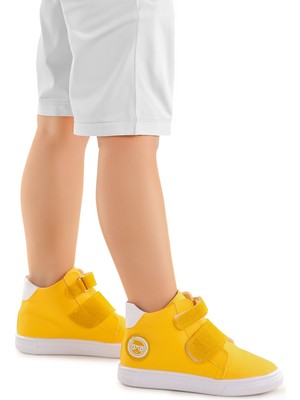 Kiko Kids Coyote Cırtlı Erkek Bebek Günlük Bot Ayakkabı Sarı