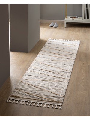 Madame Coco Daphne Halı - Gri - 80x300 cm