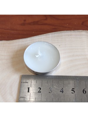 Oduncu Dünyası 50'Li Paket 6 Gr 3,5   cm   Genişlik  x  7 Mm Yükseklik Tealight Tea Light Mum Beyaz Renk (50 Adet)