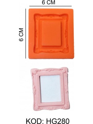 Çerçeve Figürlü Gıda Silikon Kalıbı