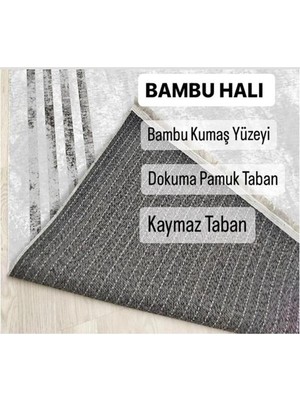 Bellino Halı Yıkanabilir Kaymaz Taban Halı Pamuk Kilim Çizgili Desenli Salon,Mutfak Halısı Ve Yolluk