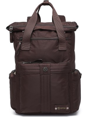 Smart Bags Büyük Boy Okul Boyu Uniseks Sırt Çantası 8716 - Koyu Kahve